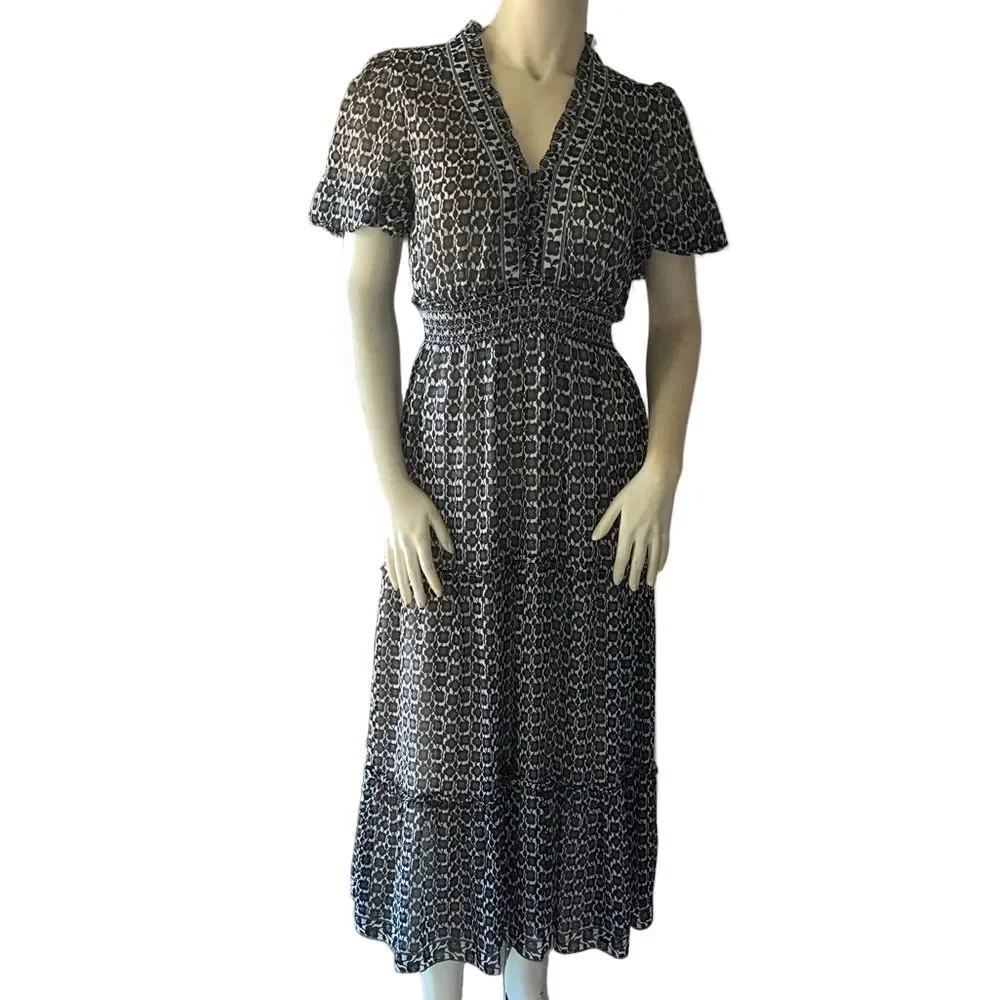 Max Studio Black/White Flowy Maxi Dress. Size Small. - Picture 1 of 5
